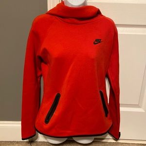 Red Nike hoodie